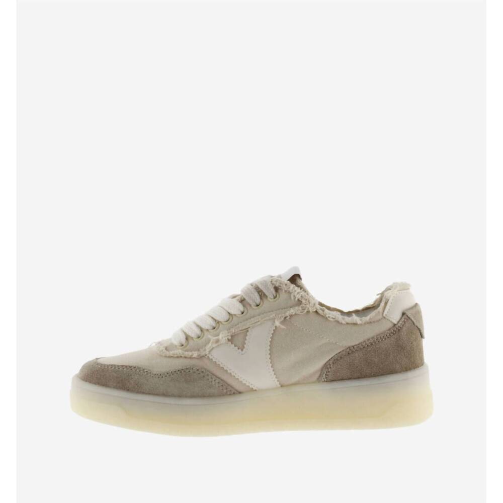 NEW VICTORIA women's nana tennis sneakers in canvas & suede